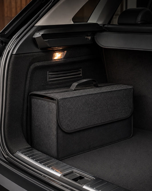 1-Pack Car Trunk Organizer: Foldable Storage Box with Durable Fabric, Built-in Handles for SUVs, Sedans & Trucks